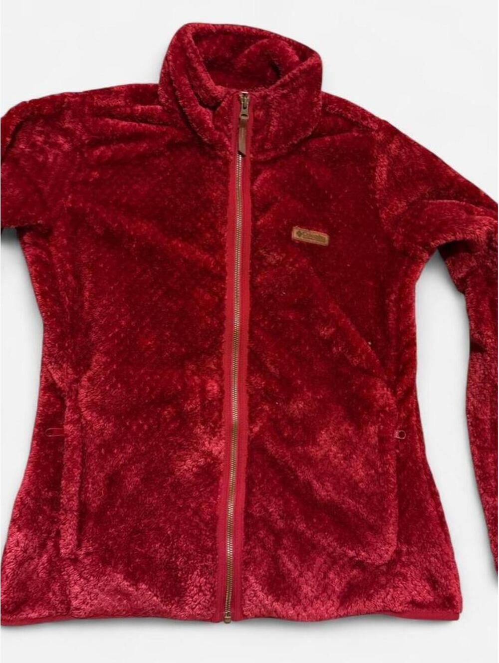 Columbia Sportswear Women's Red  fireside fleece Jacket sz L full zip outdoor